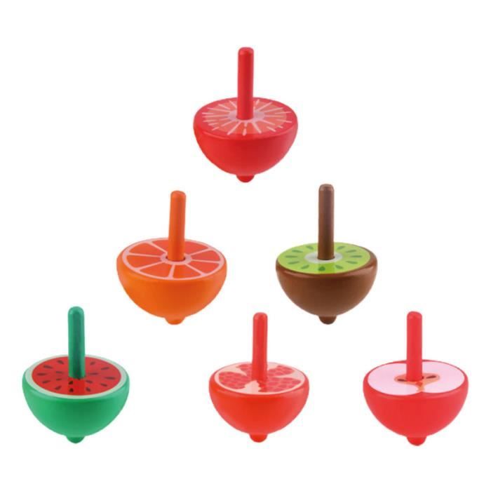 6pcs Intéressant portable drôle kid jouet gyro toupie - toupie de competition - arene - lanceur jeux de recre - jeux d'exterieur