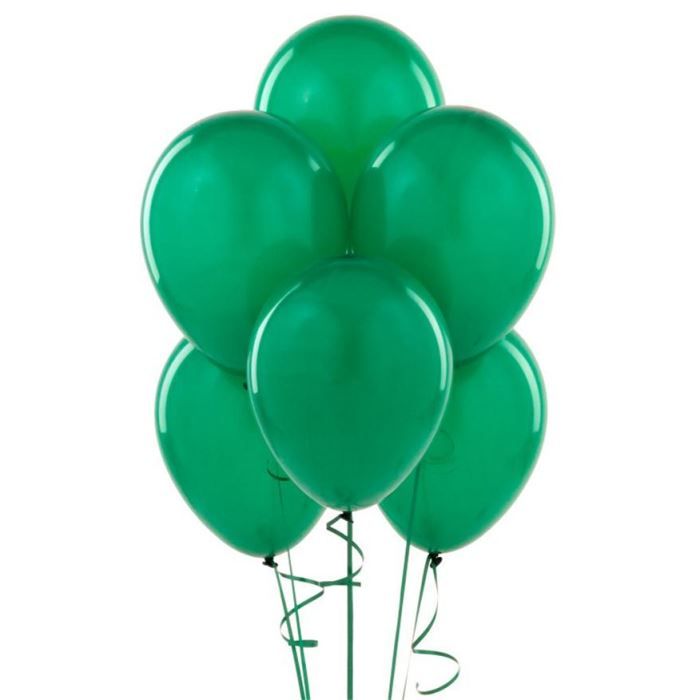Ballons verts 100 ballons