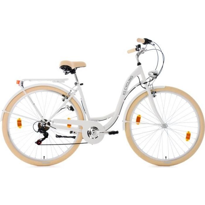 Vélo pour dame 28'' Balloon blanc TC 48 cm KS Cycling