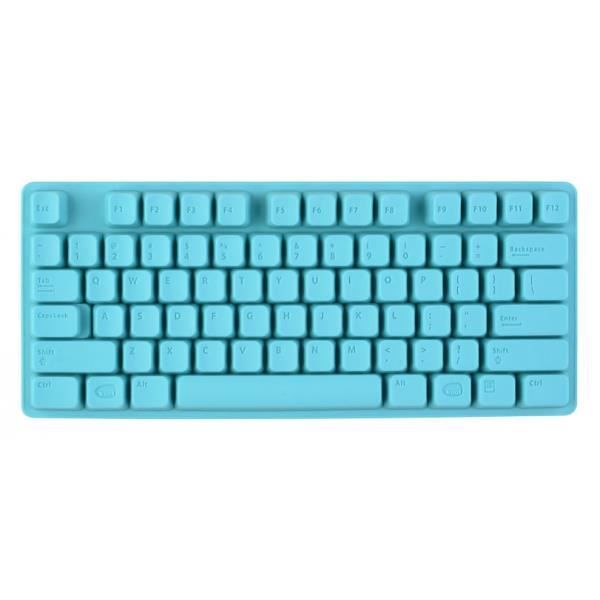 La Chaise Longue 34-1K-002 Moule à glaçons Clavier iClavier Bleu turquoise Silicone H2 x 10 x 24,5 cm