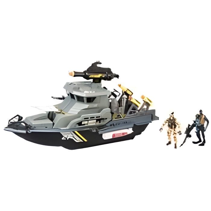 Logitoys Navire de guerre avec missiles