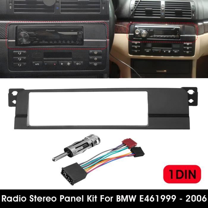1-DIN Cadre Panneau de Plaque d'adaptation Radio Stéréo Pour BMW E46 99-06