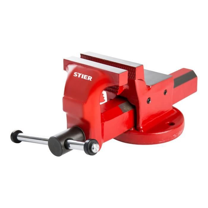 STIER Etau parallèle taille 100 Modèle standard acier largeur de serrage: 125 mm étau de serrage étau serre joints
