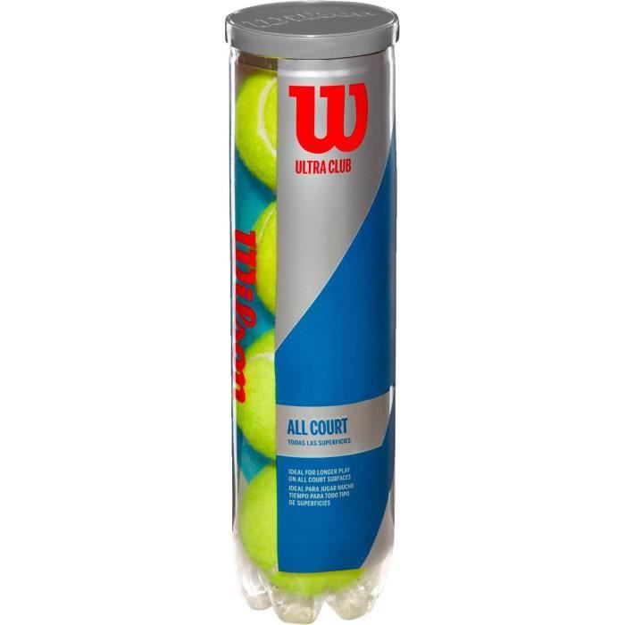 WILSON Balles de Tennis Ultra Club All Court - Noir