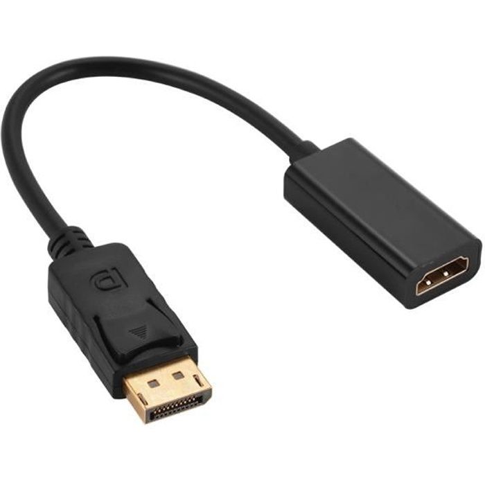 XCSOURCE Câble Display port Port DP Male vers HDMI Femelle Câble Adaptateur FULL HD 1080P AC1018