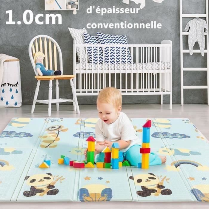 RY32704-Tapis d'eveil-Tapis bébé-Tapis de Jeux Pour Enfant-Qualité infantile non toxique, antidérapante-Pliable-2Face-étanche 200x