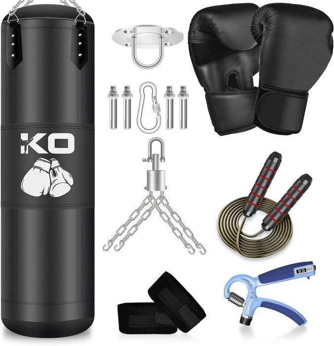 Sac De Frappe Autoportant 70 Pouces (180 Cm) - Pour Boxe, Fitness, Design UK, Neuf En PVC