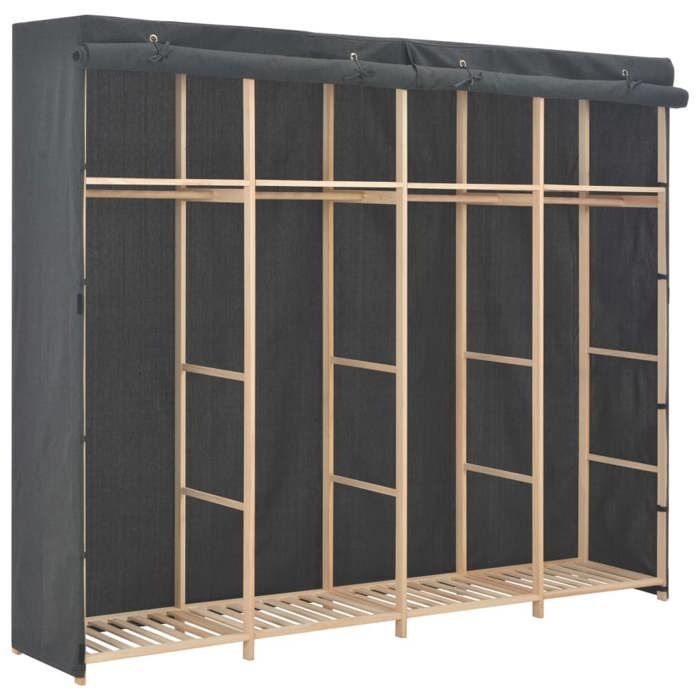 CLOUD NEW* Armoire de dressing Armoire de chambre SMG - Gris 200x40x170 cm Tissu 128 Kg 384929