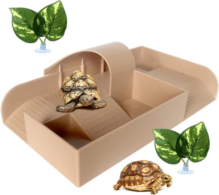 Meilleurs prix pour Plateforme pour tortues, rampe pour tortues, abri pour reptiles, habitat pour animaux semi-aquatiques, plate-forme d'escalade pour