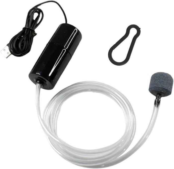 Comparer les prix de Bulleur Aquarium, Pompe à Oxygène pour Aquarium, Kit de Pompe à Air d'aquarium avec Pierre à Air et Tuyau en Silicone
