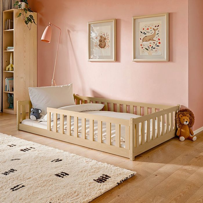 Lit avec barrières Petits-meubles - Maya - 208 x 124 x 45cm - Bois