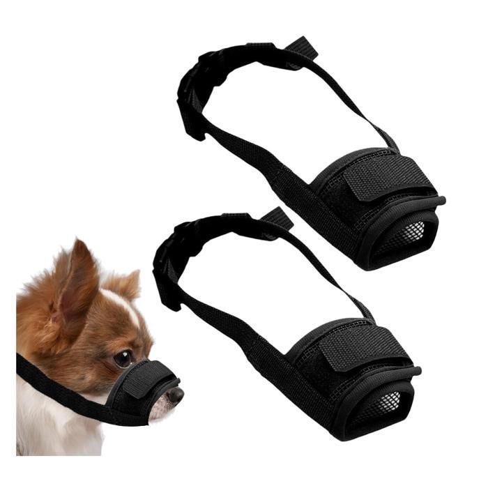 Museliere pour Chiens Petit4 Pièces Muselières en Nylon pour ChiensMuselière Souple Muselière ChienMuselière Chien Petite Taille