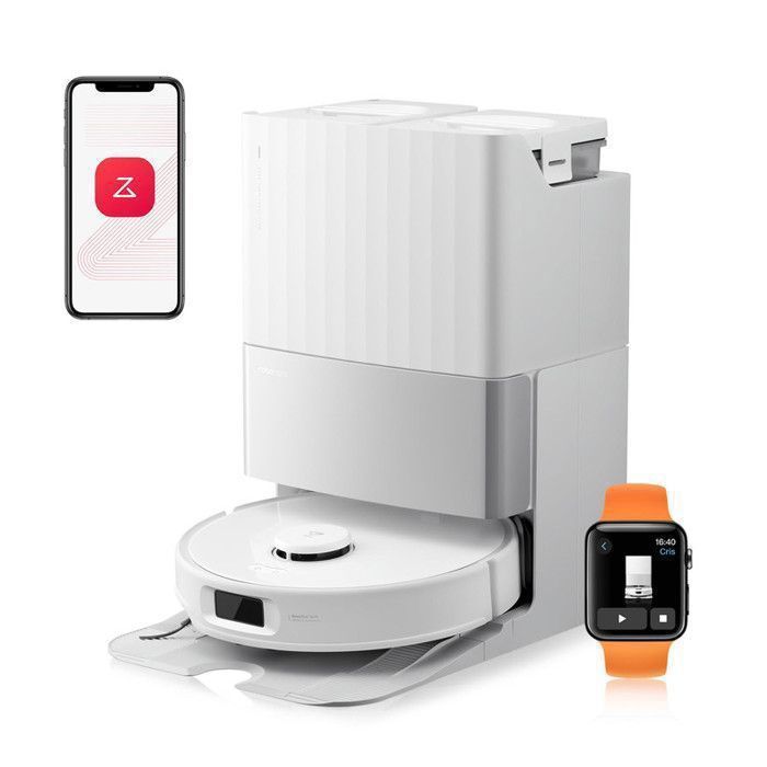 Roborock Qrevo Edge S5A Aspirateur Robot 17 000Pa avec Double Système Anti Enchevétrements DuoDivide Brosse & FlexiArm - vue 3