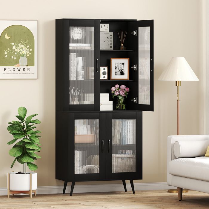 GIANTEX Buffet de Cuisine-Armoire de Rangement à Portes-2 Tiroirs