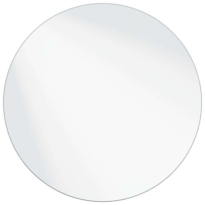 Miroir mural moderne - vidaXL - Ø 30 cm - Verre trempé - Sans cadre - Mousse EVA - Usage intérieur - Entretien facile