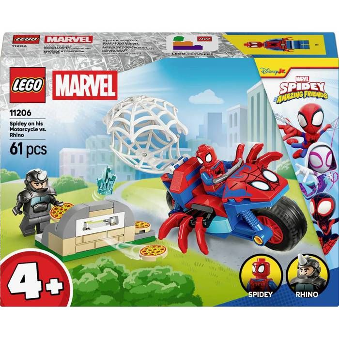 LEGO ǀ Marvel Spidey sur sa Moto Contre Rhino (11206)