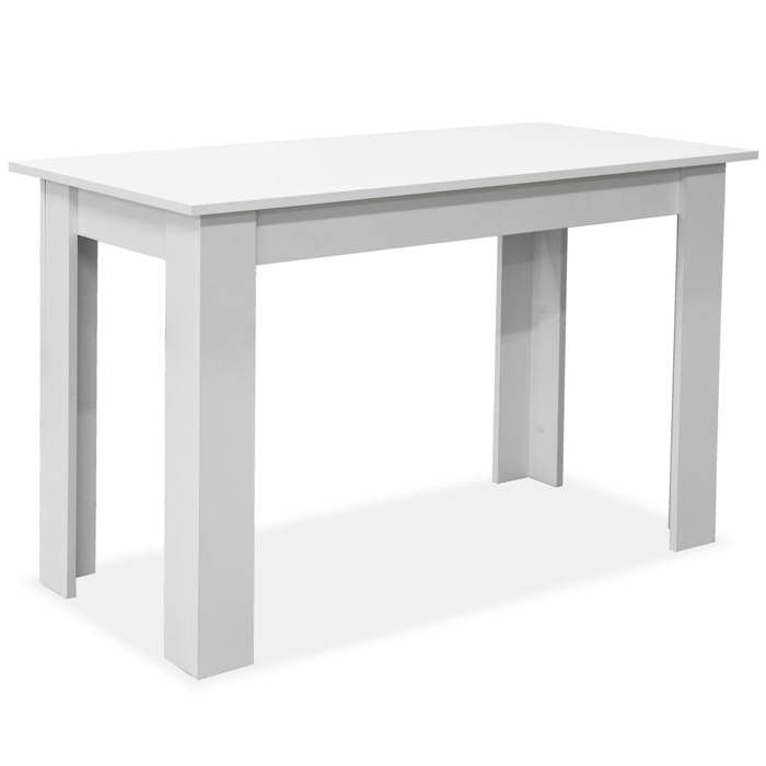 Table de salon 2 personnes + 2 chaises Blanc - Table de salle à manger et bancs 3 pcs - Bois dingénierie - Blanc - 2511 Table de salon 2 personnes + 2 chaises Blanc - Table de salle à manger et bancs 3 pcs - Bois dingénierie - Blanc - 2511
