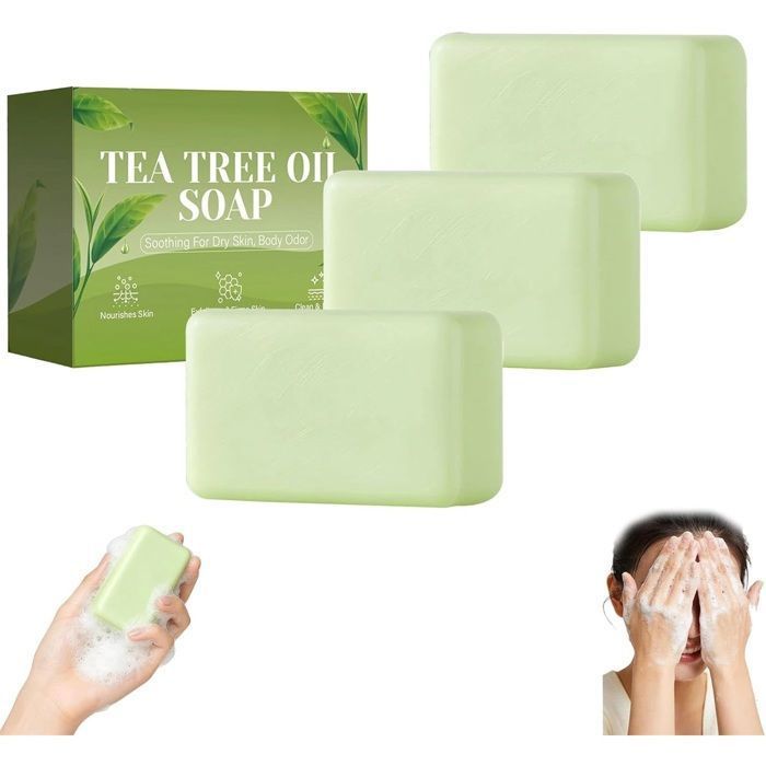 ACCESSOIRES BEAUTE - BIEN-ETRE - 3PCS Savon Antifongique Pour Hommes Et Femmes Savon Pour Le Corps le Visage Ou Les Mains