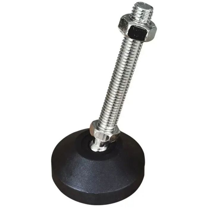 Pieds de meuble réglables - Lot de 4 pièces - Filetage M8 - Base pivotante - Nivellement articulé - Acier inoxydable 304