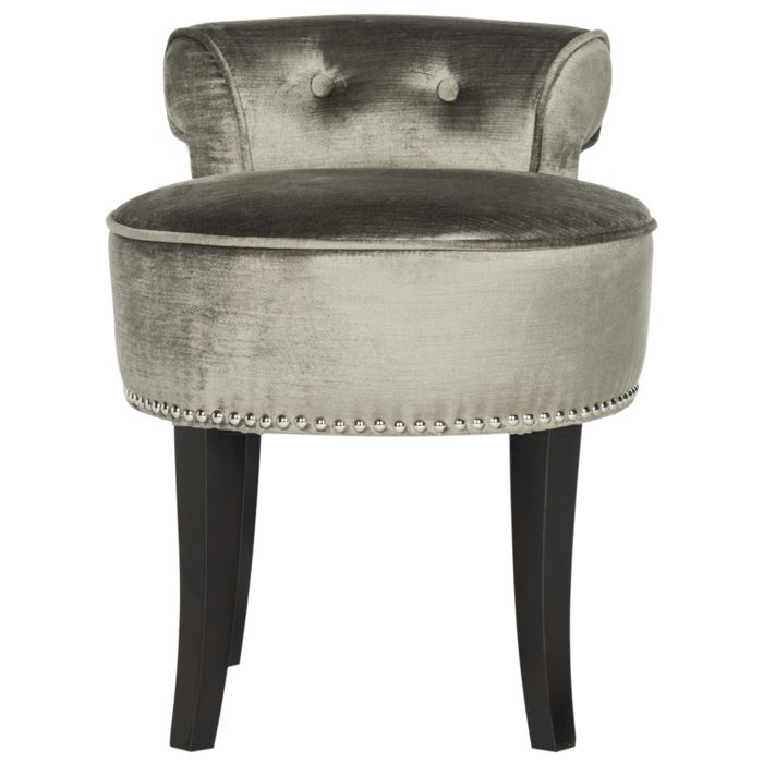 Tabourets de coiffeuse en bois de bouleau gris Tabourets de coiffeuse en bois de bouleau gris