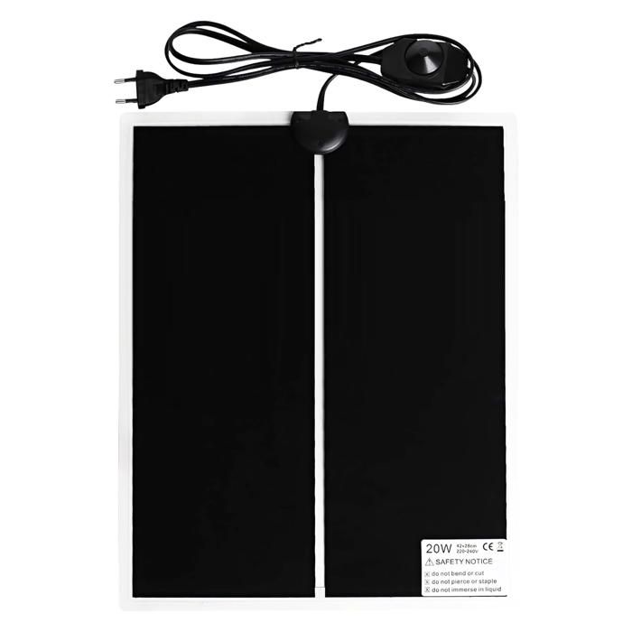 apis chauffant pour reptiles 20w 42x28cm tapis - TCHOUPIN - thermique pour terrarium coussin chauffant animaux plaque chauffante