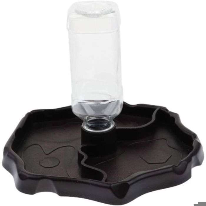 Puits deau portable avec plateau en plastique adapté aux reptiles tortues et chameaux. ABREUVOIR