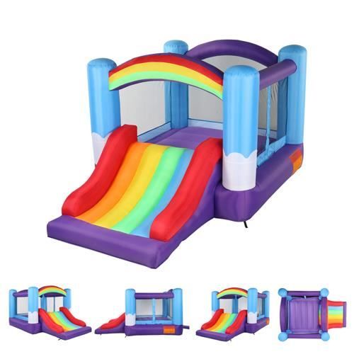 Alightup Château Gonflable pour Enfants 3-10 Ans avec Souffleur TobogganPiquets de Fixation 360 x 240 x 210 cm