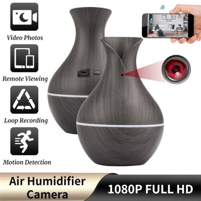 Humidificateur d'air Caméra,1080P HD Caméra de surveillance sans fil à domicile avec détection de mouvement WiFi - 1PCS