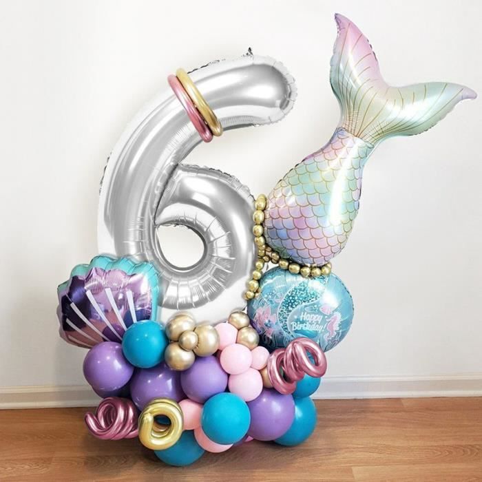 6 Ans Fille Anniversaire Decoration Decorations De Fete Anniversaire Sirene Queue Ballon 32 Pouces Chiffre Ballon Cdiscount Maison 6 Ans Fille Anniversaire Decoration Decorations De Fete Anniversaire Sirene Queue Ballon 32 Pouces Chiffre Ballon Cdiscount Maison