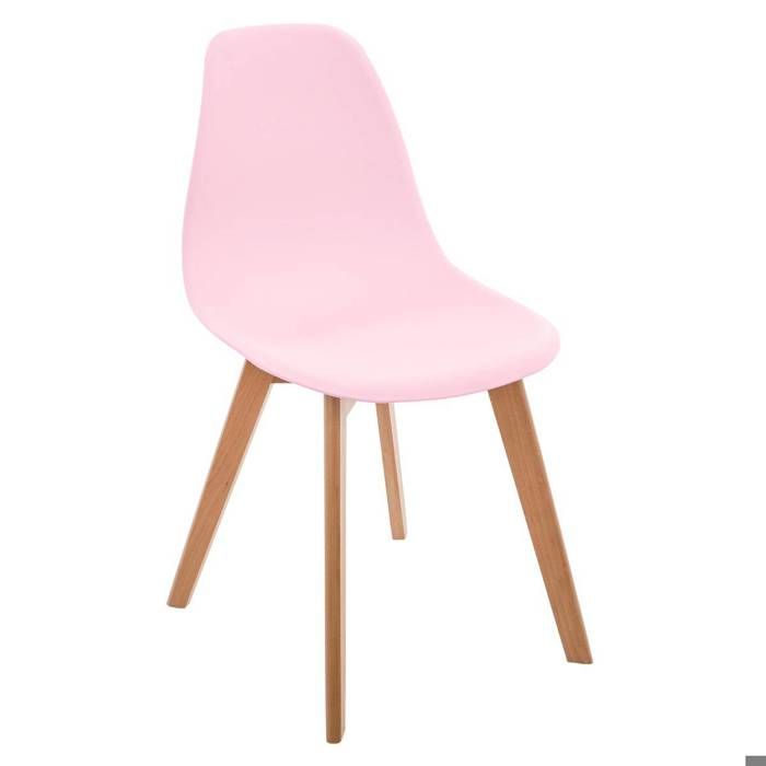 Chaise enfant Scandinave rose - Atmosphera createur dinterieur - Rose Chaise enfant Scandinave rose - Atmosphera createur dinterieur - Rose