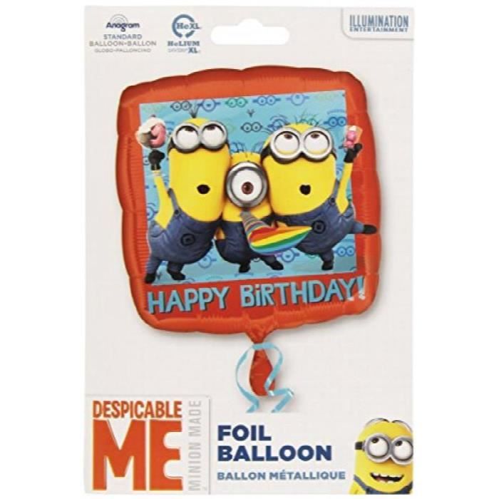 Universal Studios Ballon Joyeux Anniversaire En Anglais Moi Moche Mechant Xvh1m Cdiscount Beaux Arts Et Loisirs Creatifs