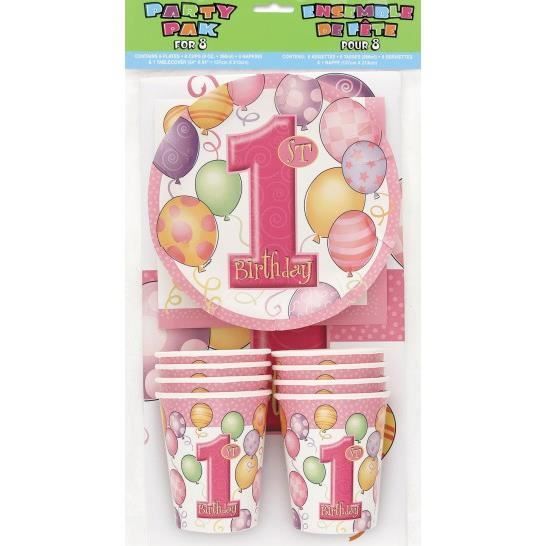 Kit Anniversaire 1 An Fille 8 Pers Achat Vente Set Vaisselle Jetable Cdiscount Kit Anniversaire 1 An Fille 8 Pers Achat Vente Set Vaisselle Jetable Cdiscount