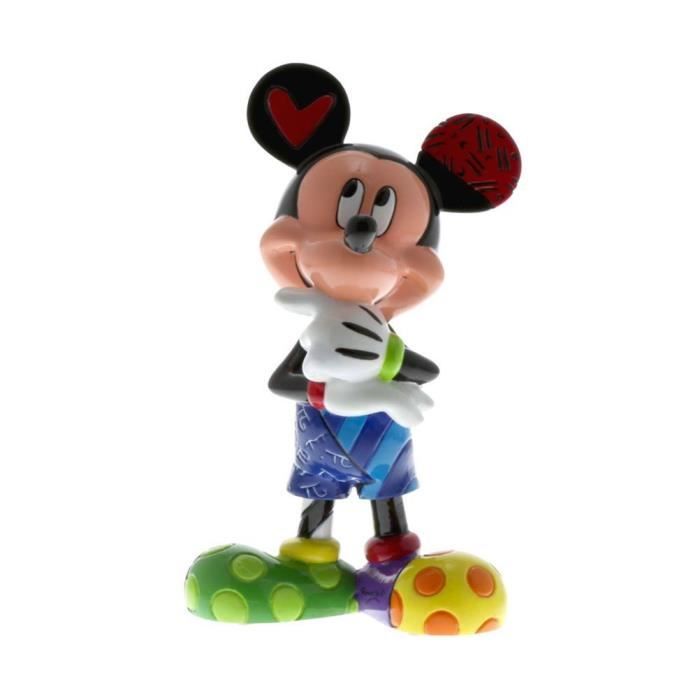 Figurine de collection - DISNEY - Disney Britto Mickey Mouse pensant - Résine - 15cm - Multicolore