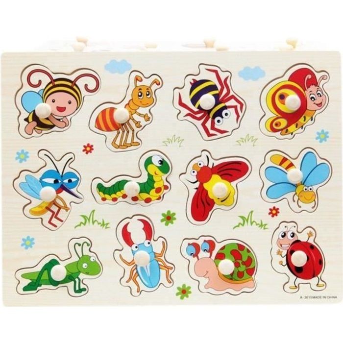 puzzle bois bébé 1 an