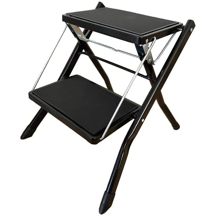 Escabeau 2 marches pliant & antidérapant en Acier Max 150kg (46x55x82cm) MSV | Leroy Merlin Escabeau 2 marches pliant & antidérapant en Acier Max 150kg (46x55x82cm) MSV | Leroy Merlin