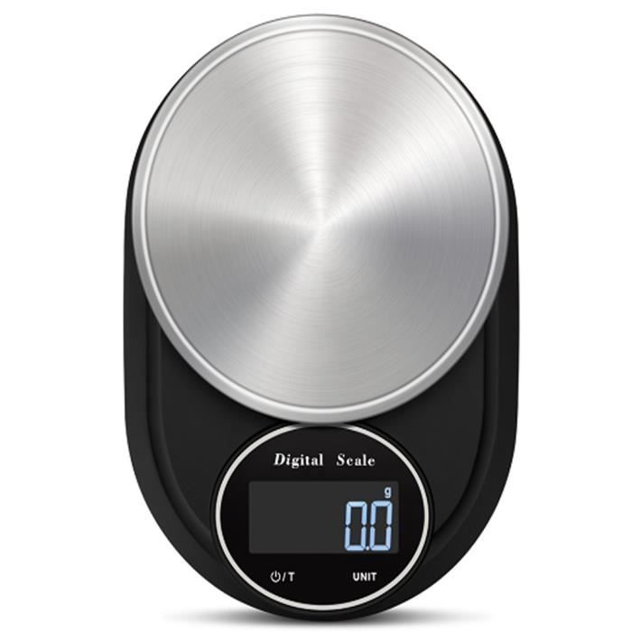LCD digital 5 kg Balance Compacte électronique pour cuisine alimentaire pesant