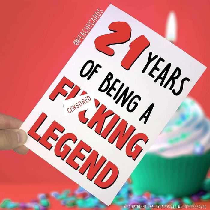 Funny Adulte 21eme Carte D Anniversaire 21ans D Etre A F Legend 21eme Carte D Anniversaire Meilleur Ami Fils Fantaisie Brother 98 Cdiscount Beaux Arts Et Loisirs Creatifs