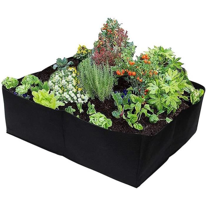 Robasiom Lovinn Lit surélevé en tissu avec grande boîte de culture pour jardinage et jardinières 