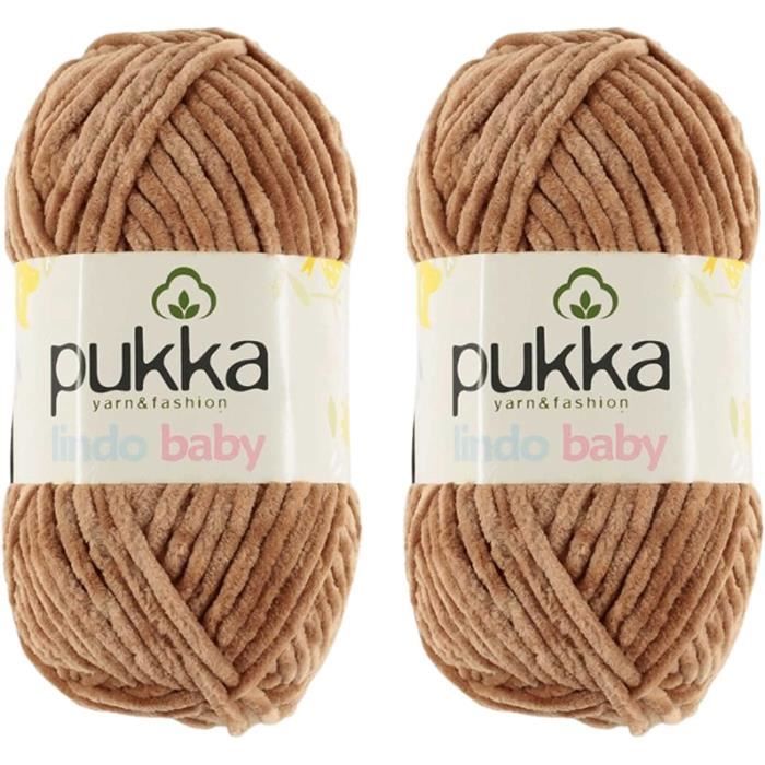 Lot De 2 Pelotes De Laine Super Bulky - 2 X 100 G - Laine Épaisse Pour ...