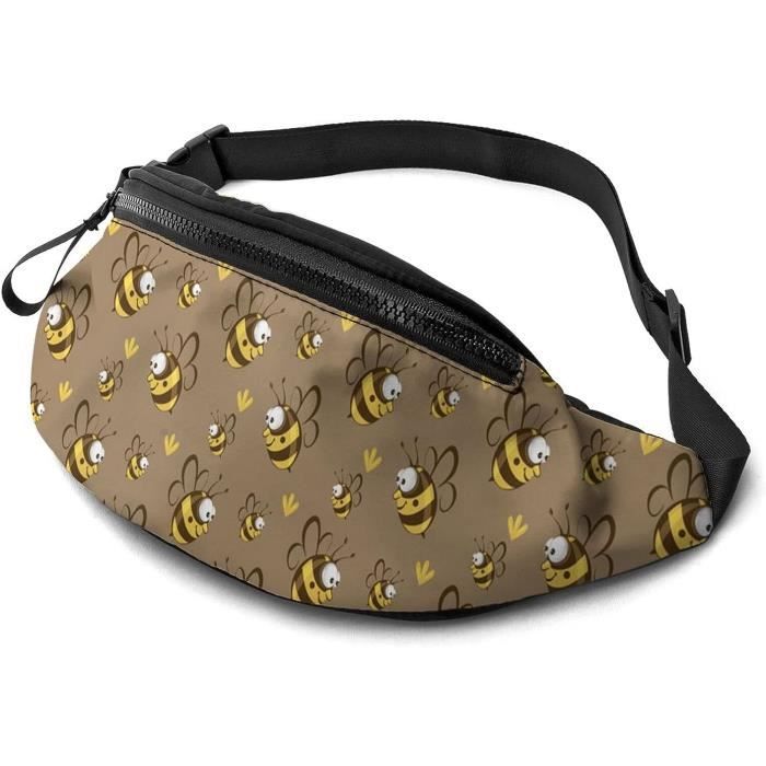 Sac Banane Tactique Avec Porte-Bouteille - Noir, Unisexe Pour Sport Et Randonnée