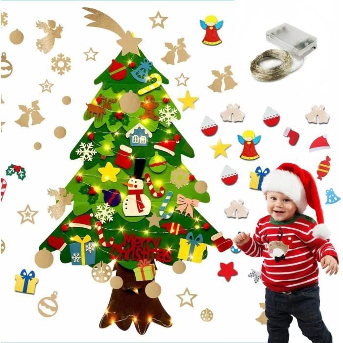 Cravates De Noël En Feutre Pour Enfants, Décorations De Ix