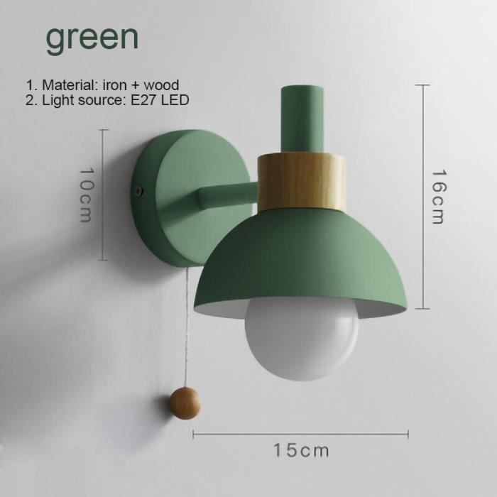 Applique Murale Scandinave Moderne En Marbre Avec Douille E27 - Luminaire Décoratif à Piles, 3 Températures De Couleur - 2