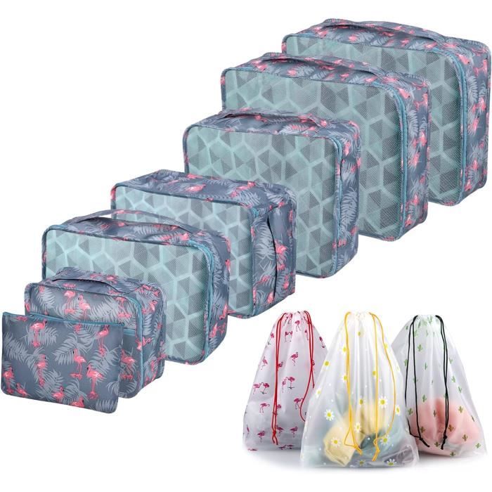 Lot De 10 Sacs De Rangement étanches Avec Cordon - Pour Vêtements, Cosmétiques, Voyage Et Organisation De Valise - 3