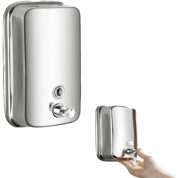 Distributeur de savon mural en inox brossé PRESTO