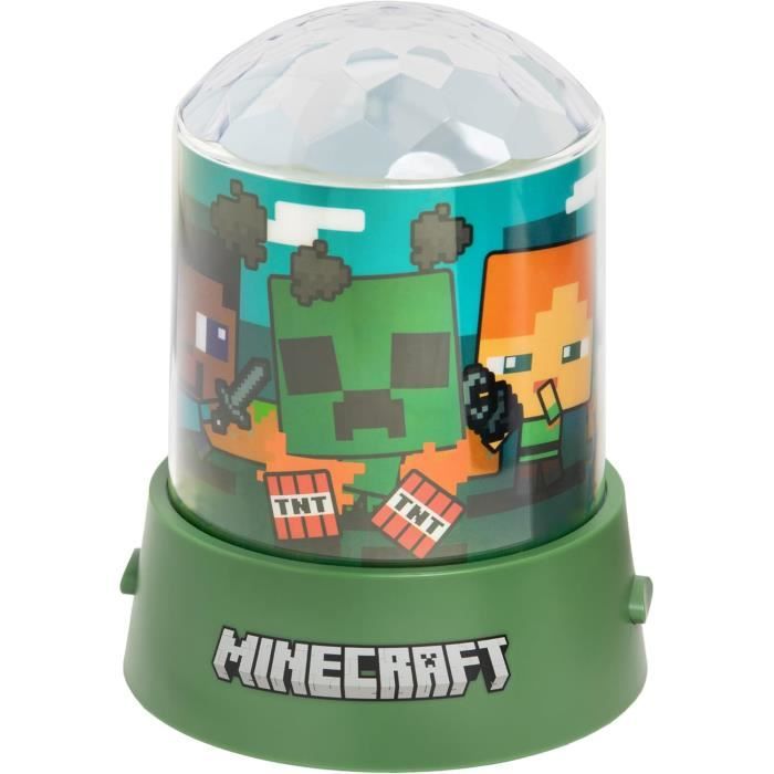 Paladone Lampe de projection Minecraft LED RVB