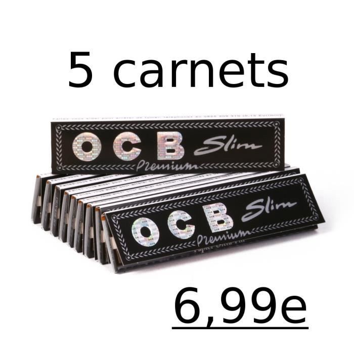 Carnet de feuilles à rouler OCB Slim Premium + Filtres Cartons Tips par 1 -  Cdiscount Au quotidien