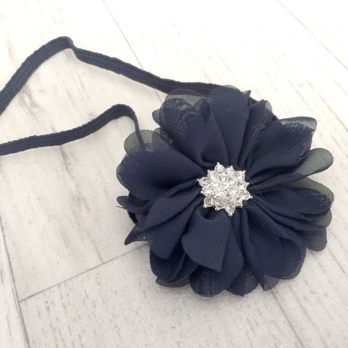 Romance Bleu Marine Bandeaux Cheveux Bebe Enfant Cdiscount Au Quotidien