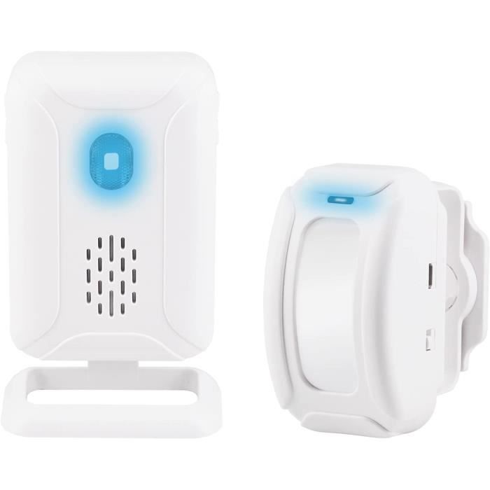 Sonnette de porte avec détecteur de mouvement, carillon pour entrée ...