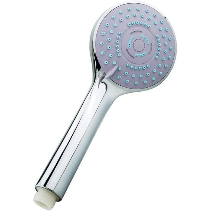 Pommeau De Douche Rovtop 5 Modes - Pluie, Massage, Cascade - Facile à Installer Et Nettoyer, Raccord G1/2 Universel, économiseur D'eau