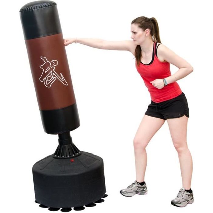 eyepower Sac de Frappe sur Pied autoportant | 170 cm de haut | sac lourd de boxe arts martiaux kick boxing combat entraînement po...